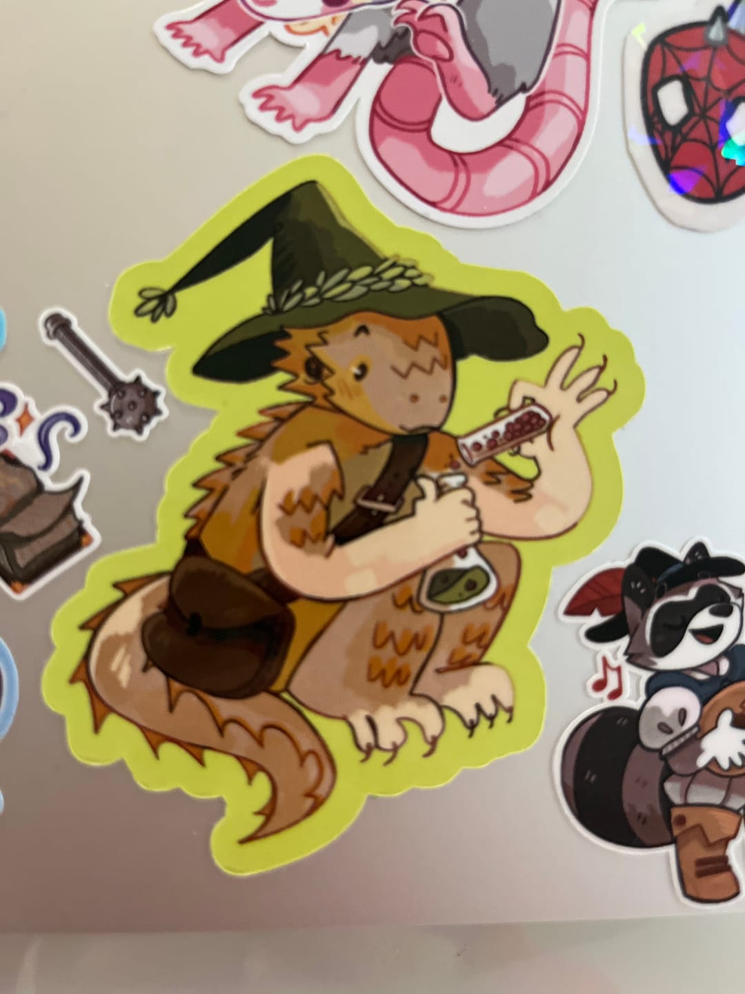 Customer photo review of Lizard Wizard Stickers!