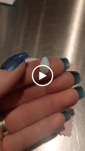 Customer video review of 1.42ct teardrop cabochon