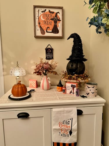 Customer photo review of Trick or Treat Wall Art