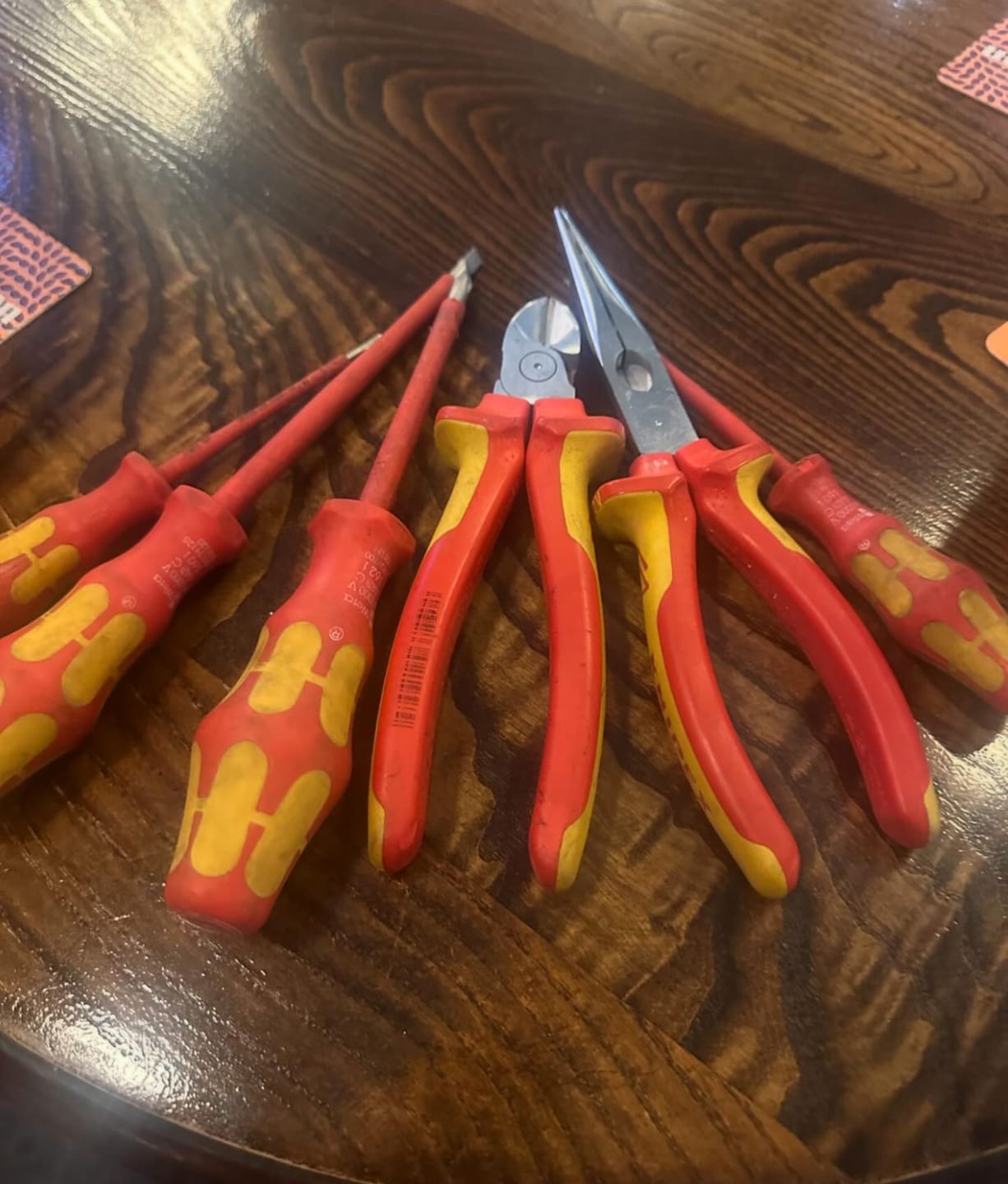 Customer photo review of Knipex 26 18 200 US 8" Long Nose Pliers with Cutter-1000V Insulated