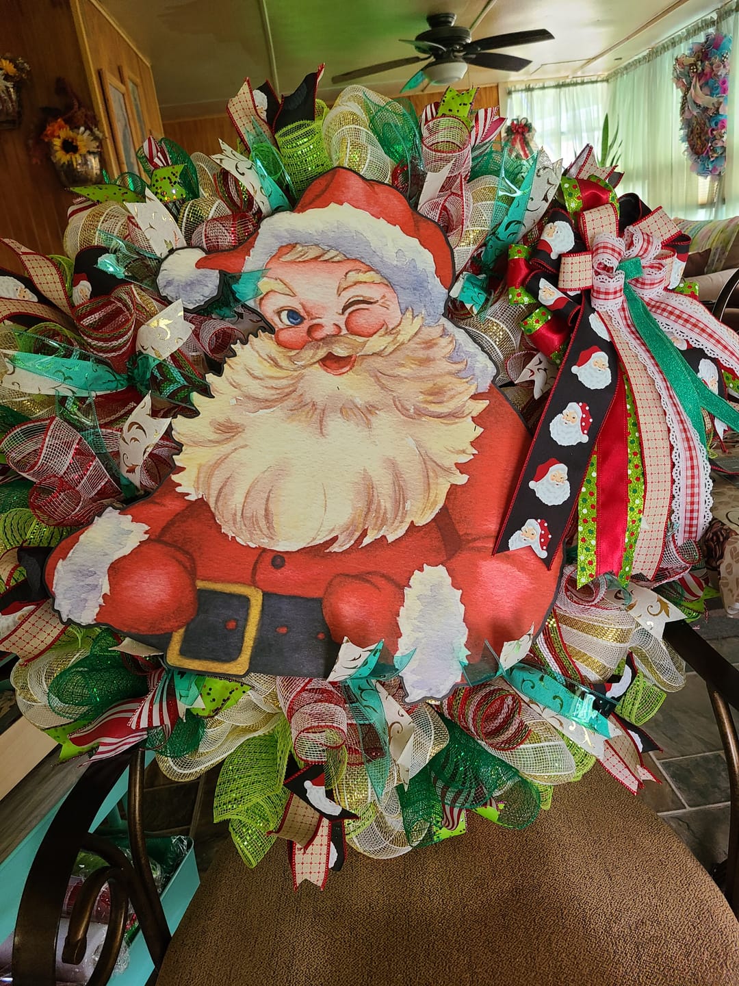 Customer photo review of Christmas Sign, Santa Sign, wood sign, DECOE-W-903415, 22" Door Hanger