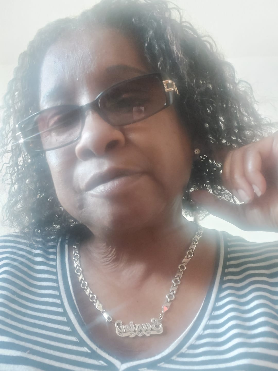 Customer photo review of 6MM Moissanite Earrings