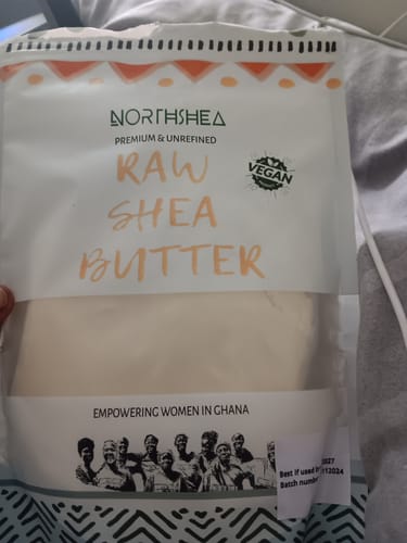 Customer photo review of Premium + Authentic Raw Shea Butter
