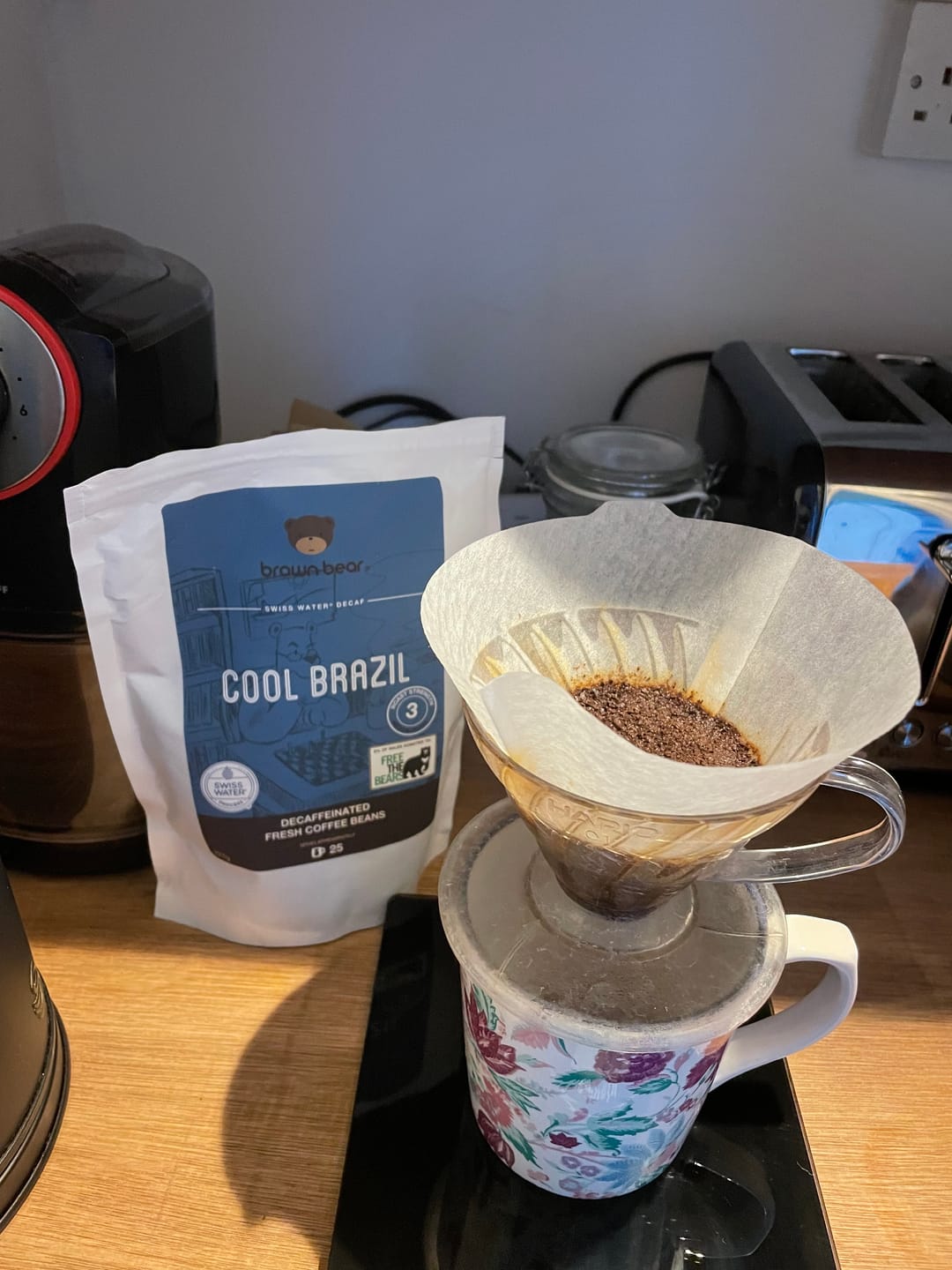 Customer photo review of Brazilian Decaf Coffee - Swiss Water Decaffeinated - Cool Brazil