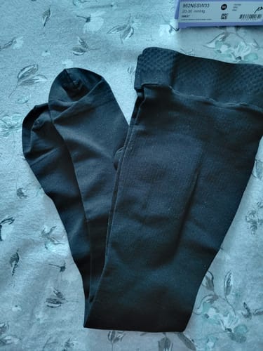 Customer photo review of Sigvaris Cotton Thigh High (Women's)