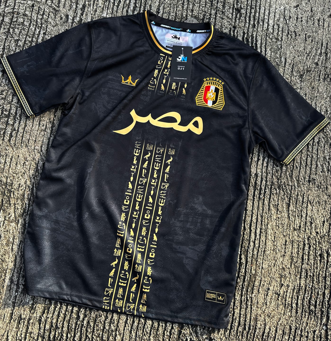 Customer photo review of Egypt Custom Football Jersey
