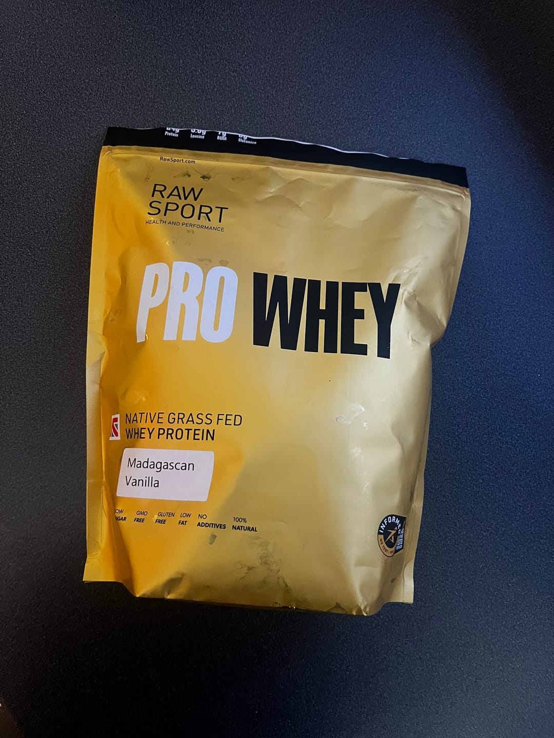 Customer photo review of Grass Fed Whey Protein Powder Pro