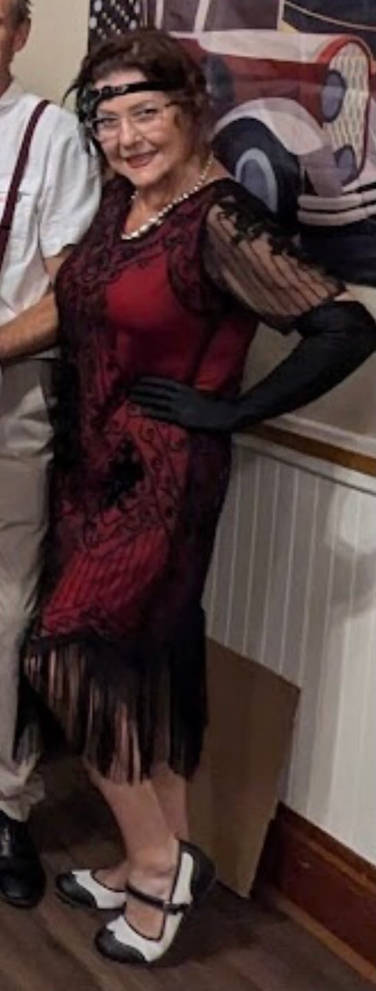 Customer photo review of Long Black Gloves