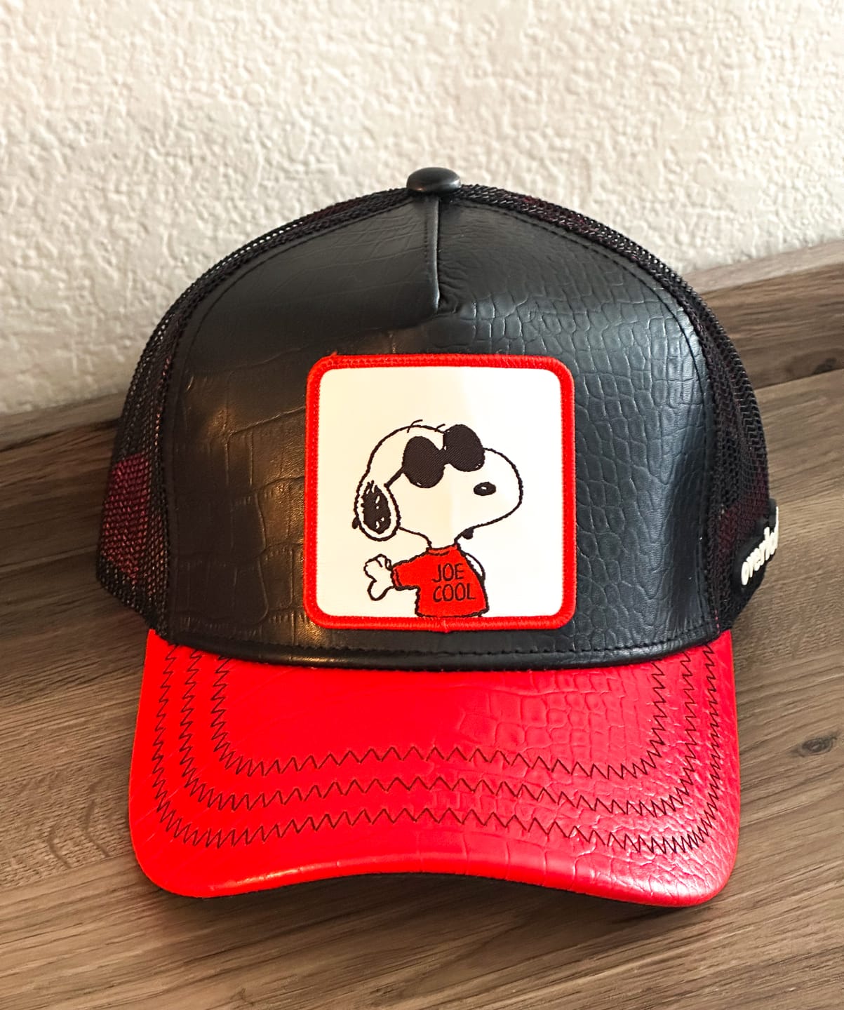 Customer photo review of OVERLORD X Peanuts: Joe Cool Snoopy Trucker Cap