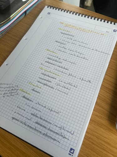 Avis photo d'un client sur Cahier à spirales NOTEBOOK OXFORD # Couverture rigide - 160 pages A4 détachables - ligné type CORNELL