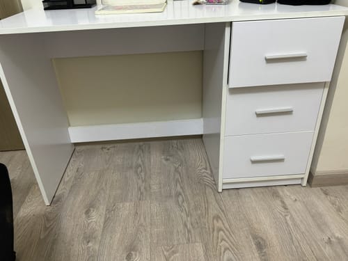 Customer photo review of مكتب 50×120سم - ابيض - FNH202