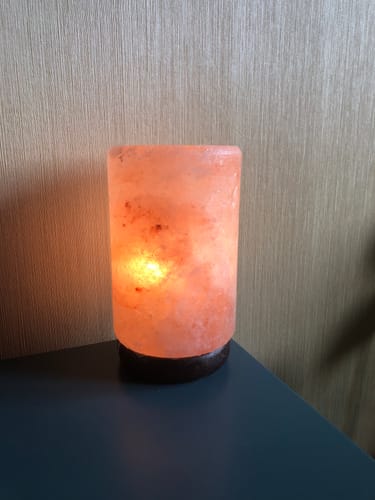 Customer photo review of UL Listed Lamp Cord w/ Dimmer Switch 6FT Black Cord w/ 2x 15W Bulbs Kit