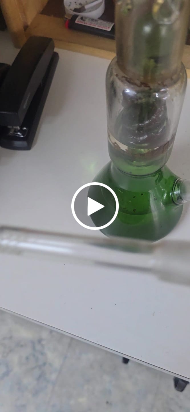 Customer video review of WickiePipes - 18mm/ 18mm Standard 2.5 - 6" Inch Diffused Glass Downstem