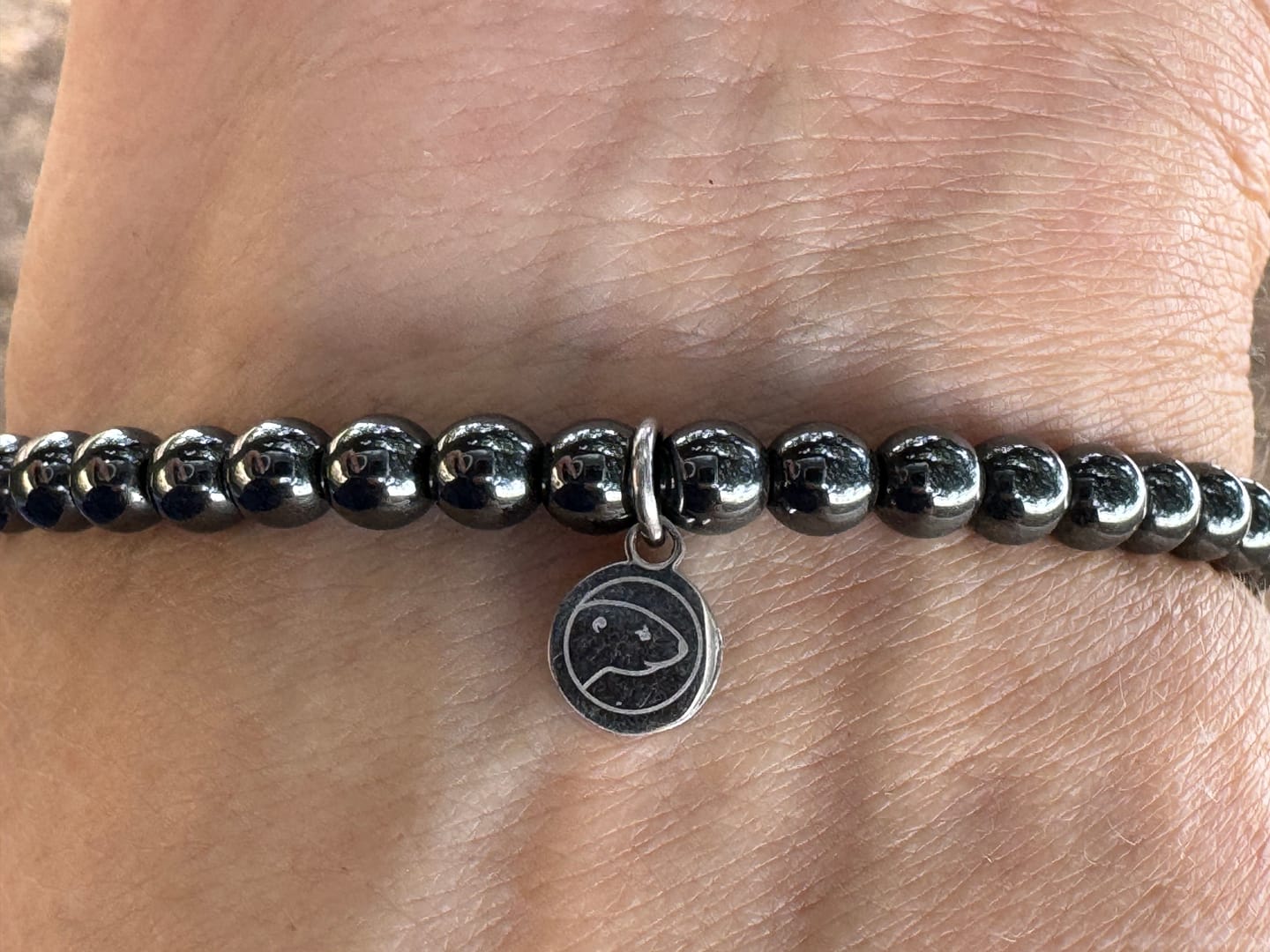 Customer photo review of Hematite Bracelet Mini
