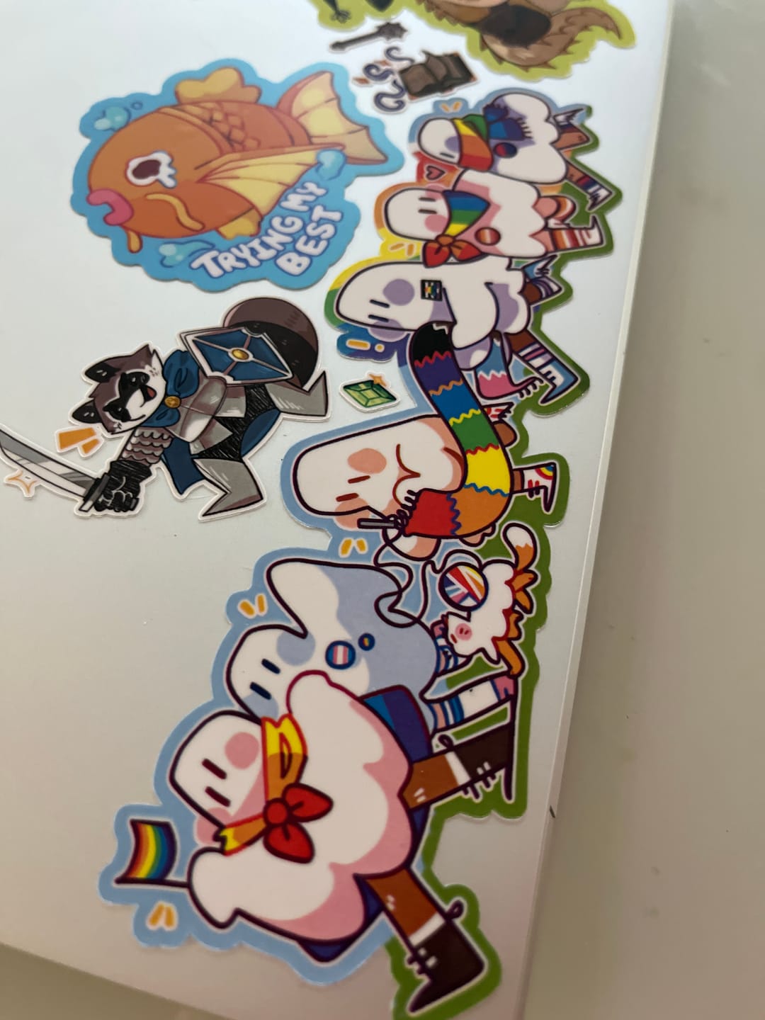 Customer photo review of Long Ghost Pride Parade Sticker!