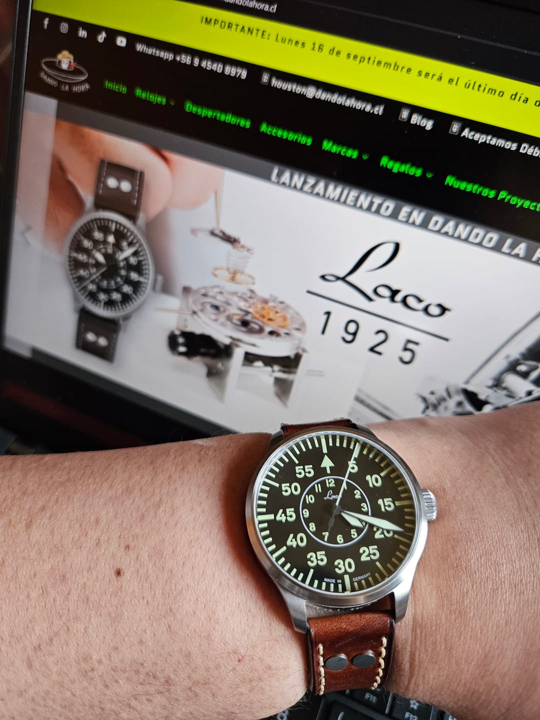 Customer photo review of Reloj Laco 861990 Aachen 39mm Automático