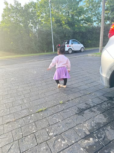 Customer photo review of Lovely Girls Winter Sweater Flower Dress Children's Two-piece Dress