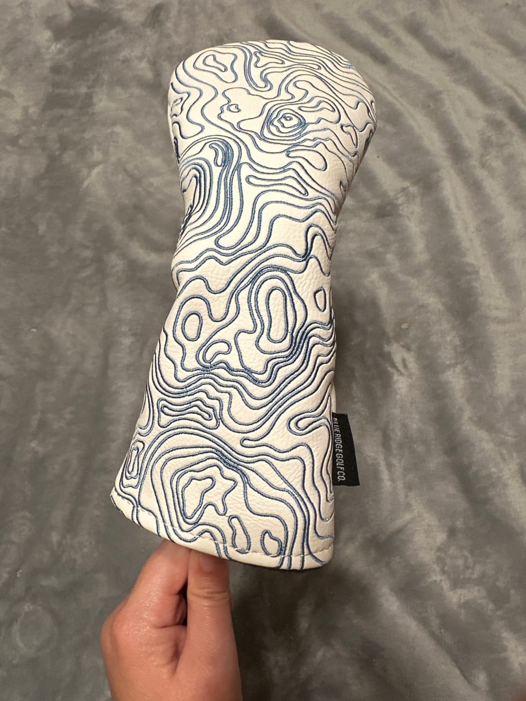 Customer photo review of Topographic Edition - Pure White / Embroidered Carolina Blue