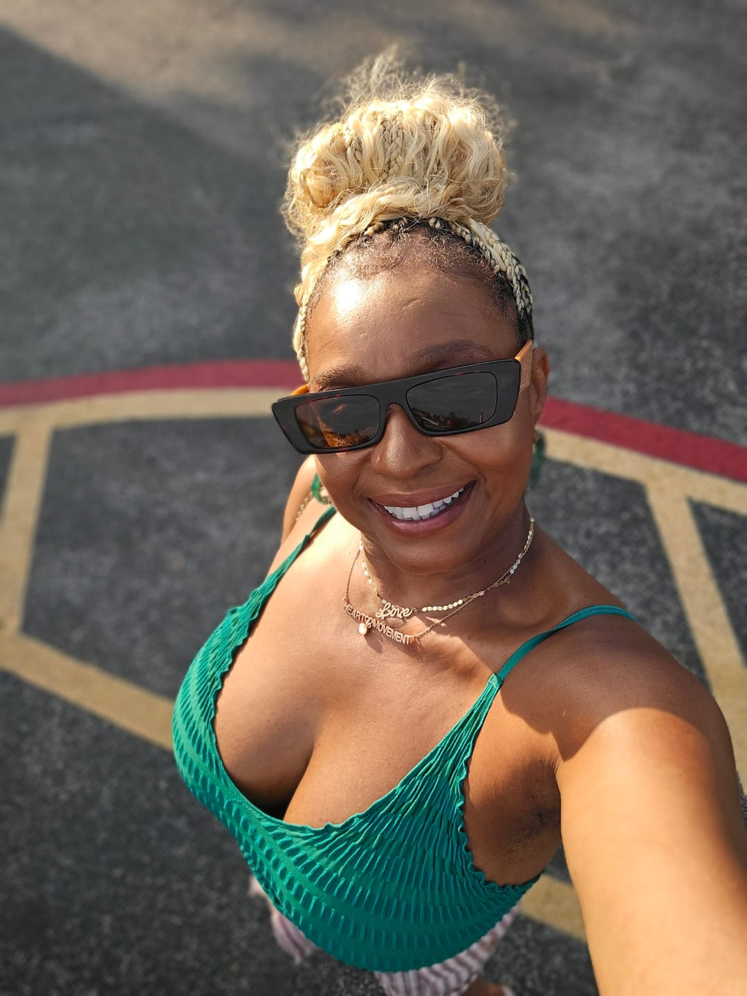 Customer photo review of #613 Blonde Deep Wave Bulk Hair Extensions for Braiding