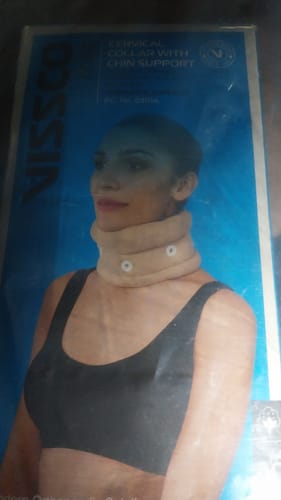 Customer photo review of Cervical Collar With Chin Support | Provides Moderate Support  & Stability to the Neck (Beige)