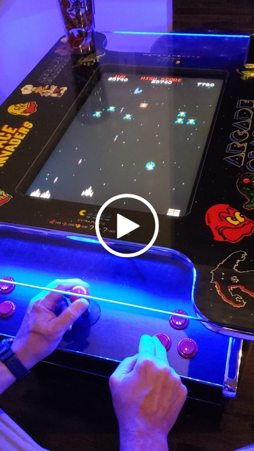 Customer video review of Commercial Grade 60 games in 1 Arcade Commercial Cocktail Table Machine Retro Multi-cade LED