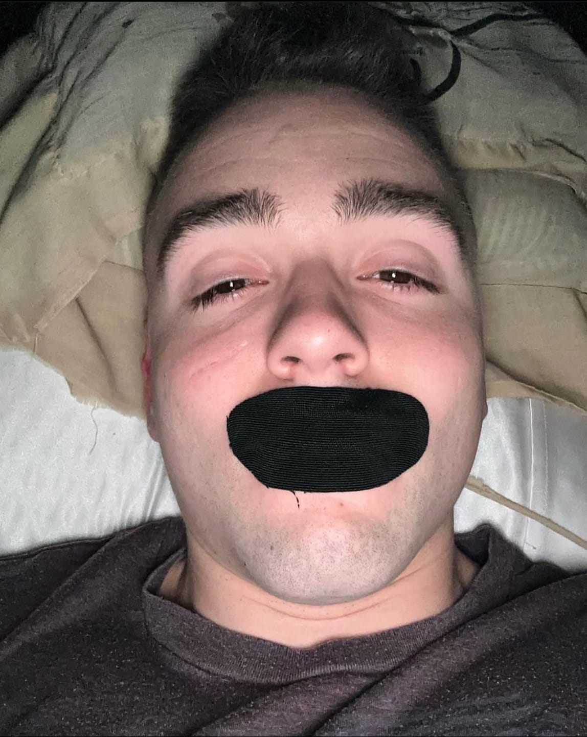 Customer photo review of Mouth Tape for Sleeping - Anti Snoring, Medical Grade, Breathable, Pain Free Removal & Hypoallergenic