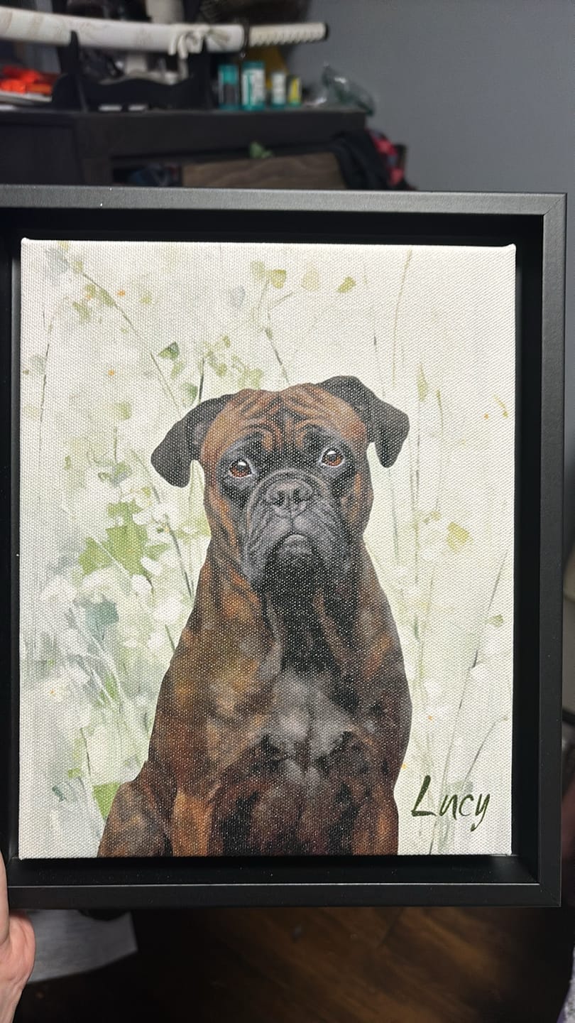 Customer photo review of Classic 1 Pet Portrait