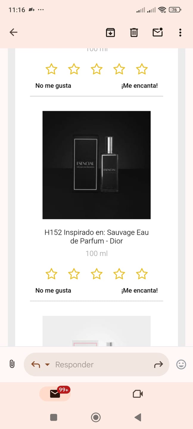 Customer photo review of H152 Inspirado en: Sauvage Eau de Parfum - Dior