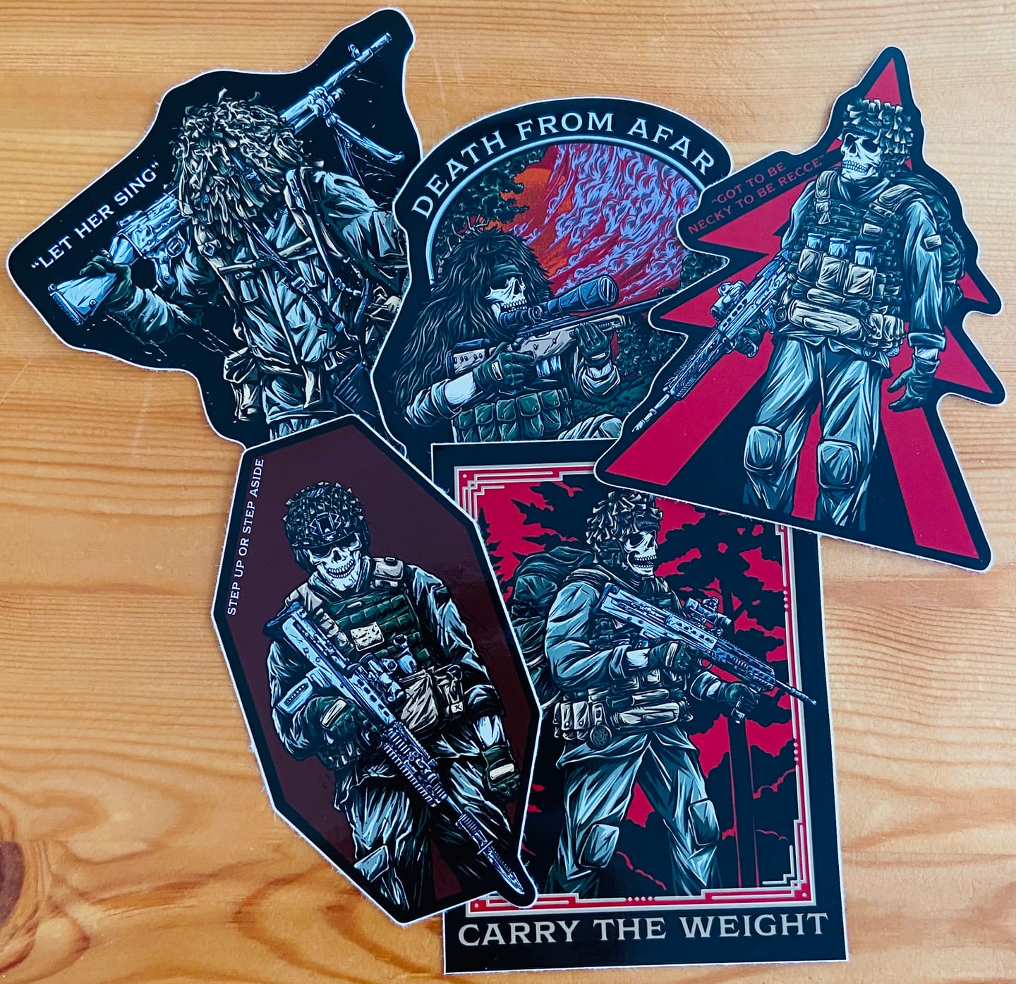 Customer photo review of Sticker Pack Infantry 1st