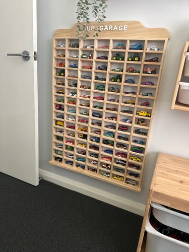 Customer photo review of Matchbox Car Garage Storage