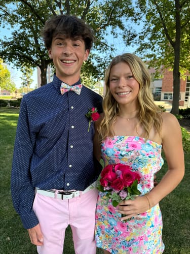 Customer photo review of Wonderland Garden Bow Tie