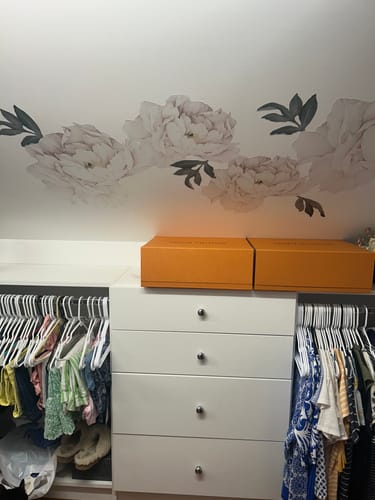 Customer photo review of Peony Wallstickers