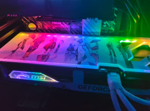 Customer photo review of Custom Design RGB GPU Backplate