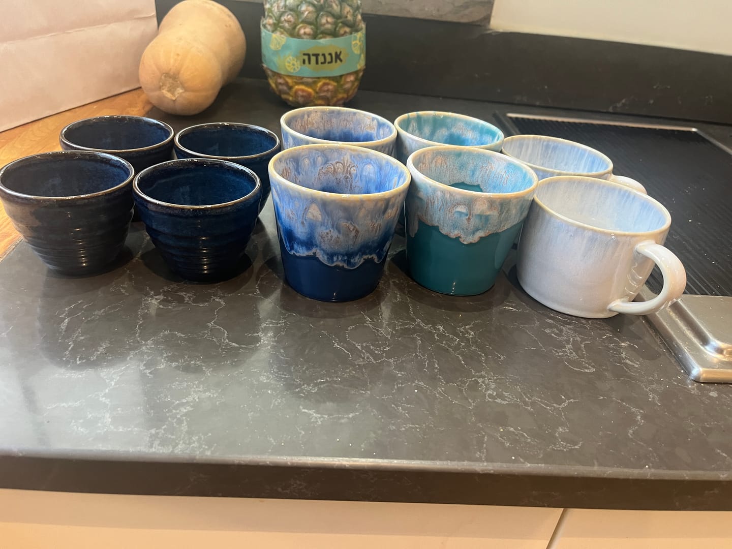 Customer photo review of ספל תה | כחול לבן