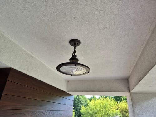 Customer photo review of Loftowa / vintage lampa wisząca Sayre - Kichler, 35cm, 1xE27 (stary brąz)