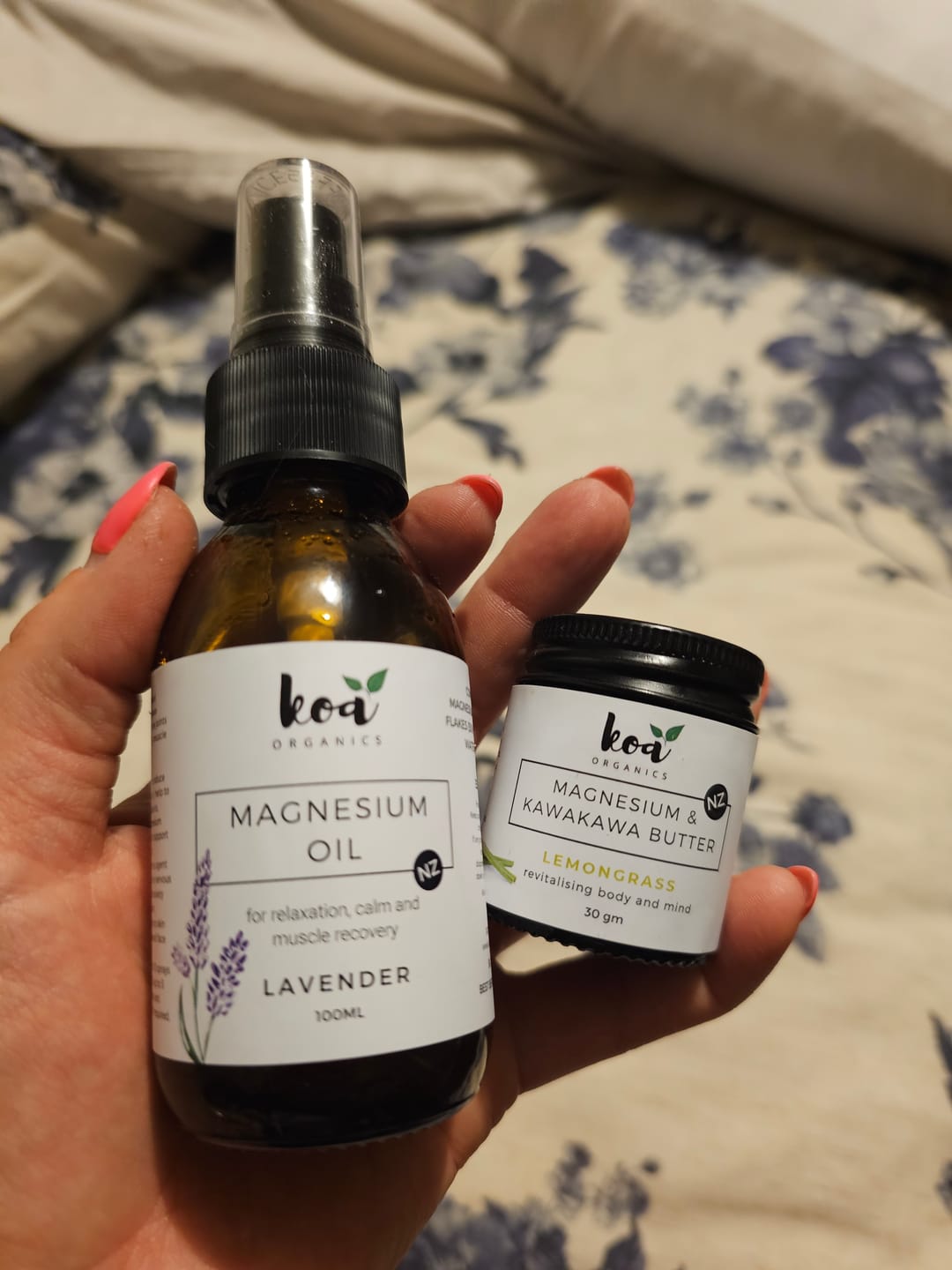 Customer photo review of Magnesium Oil with Lavender
