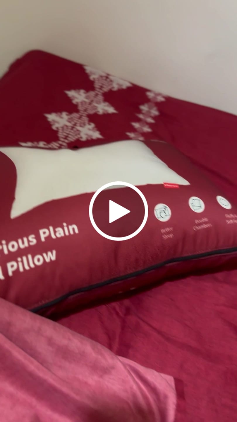 Customer video review of Luxurious Plain Hotel Pillow