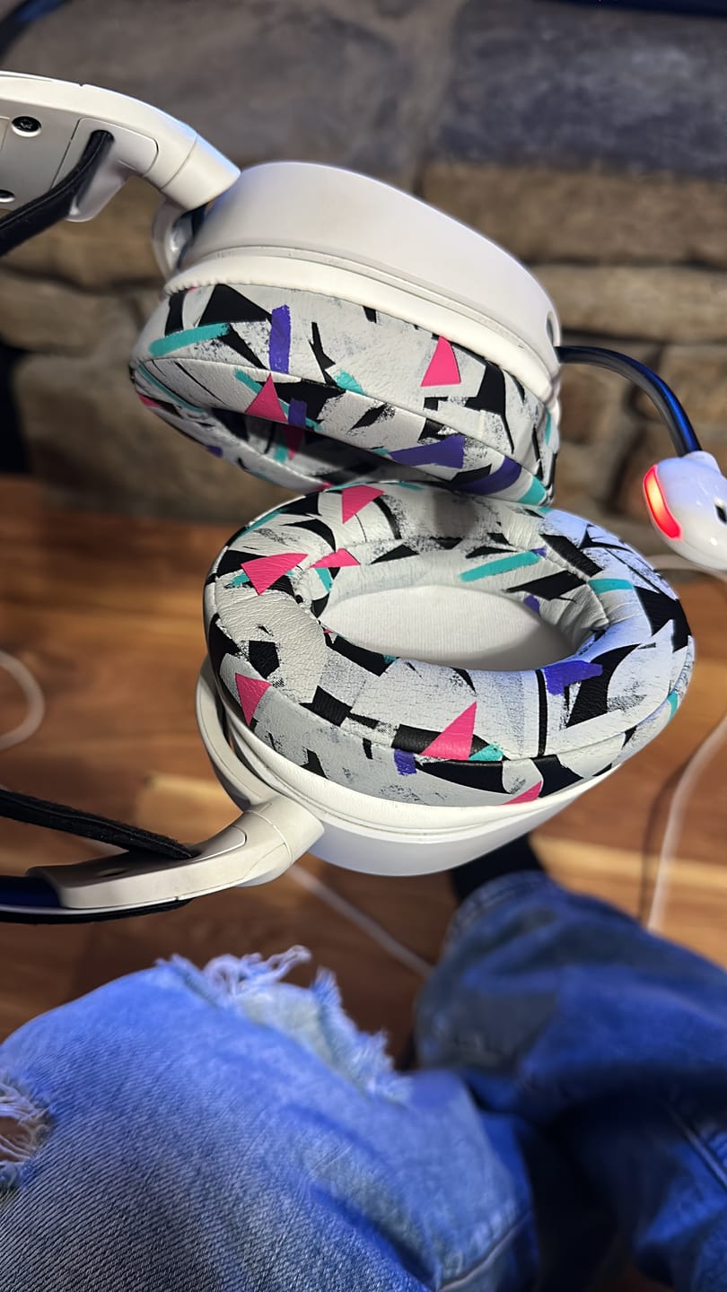 Customer photo review of Upgraded Gaming Earpads