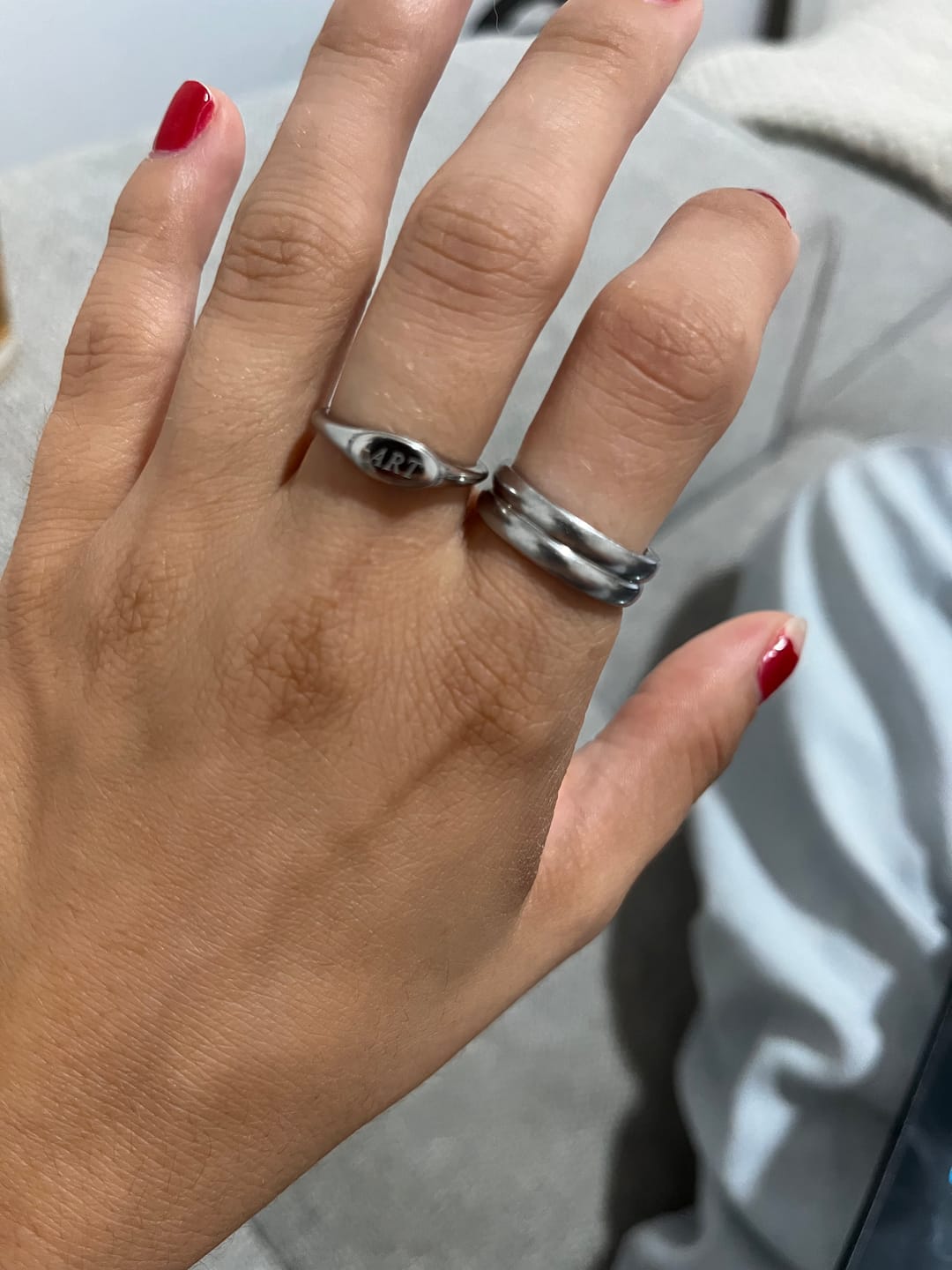 Customer photo review of Art Ring - Silver