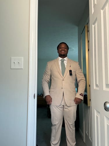 Customer photo review of Dusty Sage Necktie