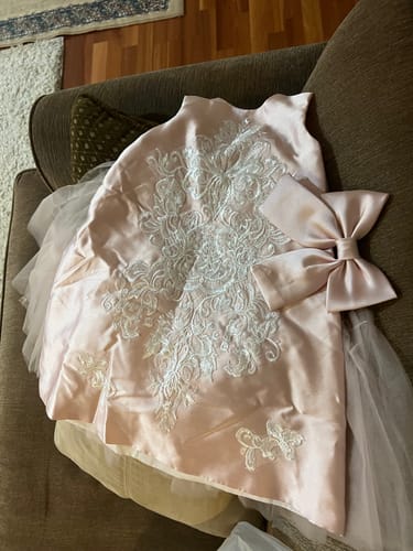 Customer photo review of Baby Girls Baptism Flower Girl Dress Toddler Birthday Party Dress