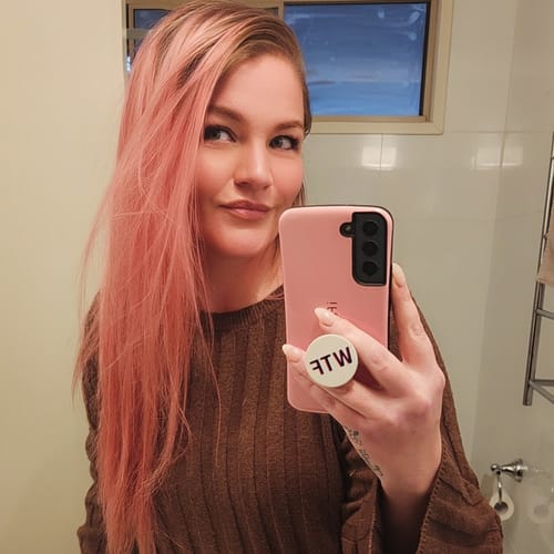 Customer photo review of Milkshake Pink lemonade duo set