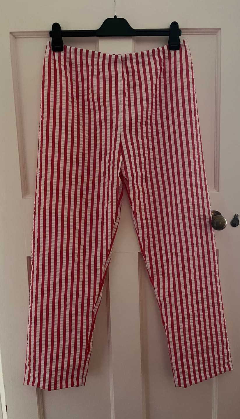 Customer photo review of Wide Stripes Seersucker Fabric
