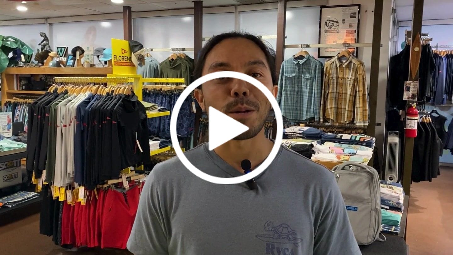 Customer video review of HawaiianSouthShore Hybrid Wet/RashGuard with Thumbhole (XSmall-XXLarge)