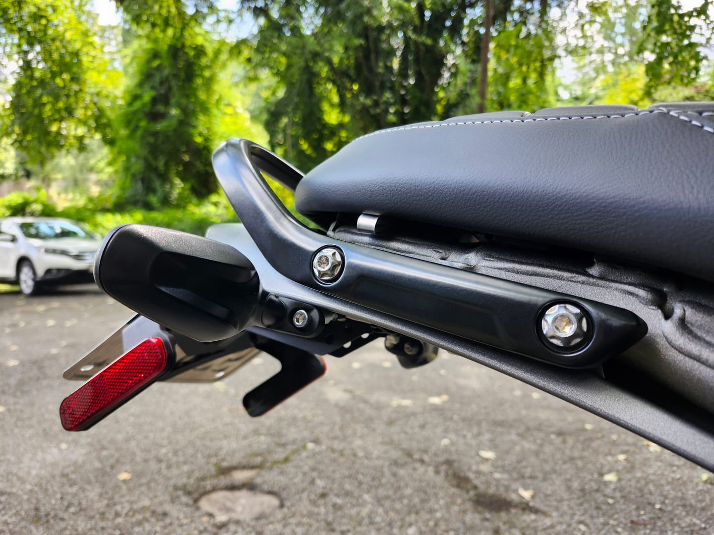 Customer photo review of Triumph Speed 400 & Scrambler 400 Helmet Hook (lock)