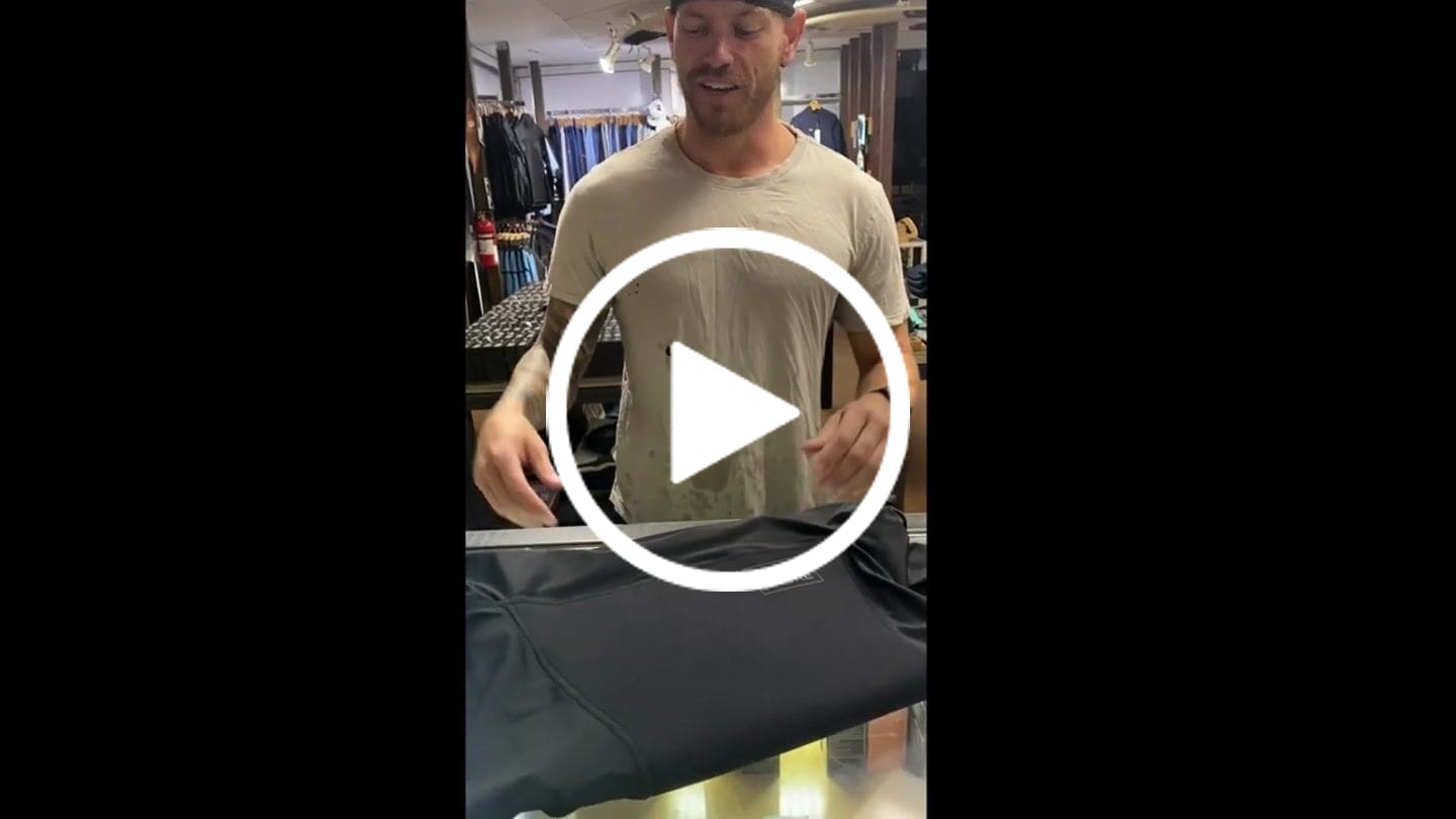 Customer video review of HawaiianSouthShore Hybrid Wet/RashGuard with Thumbhole (XSmall-XXLarge)