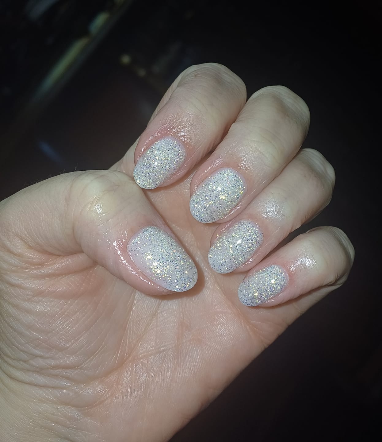 Customer photo review of Diamond White Dipping Powder