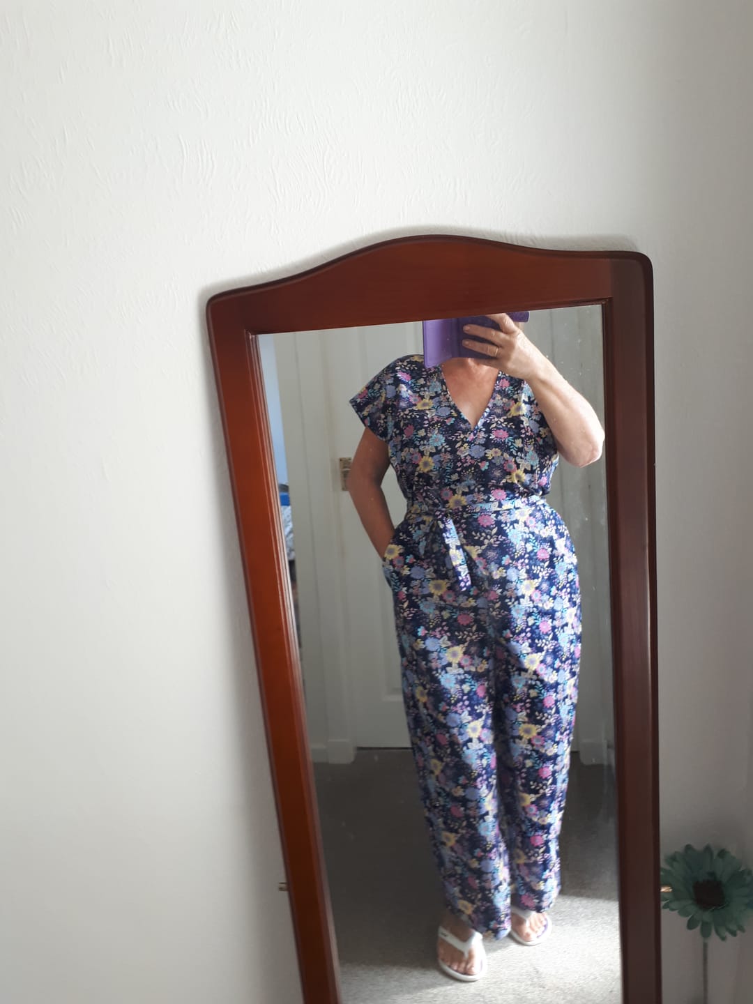 Customer photo review of Floral Drawings Rose & Hubble Cotton Poplin Fabric