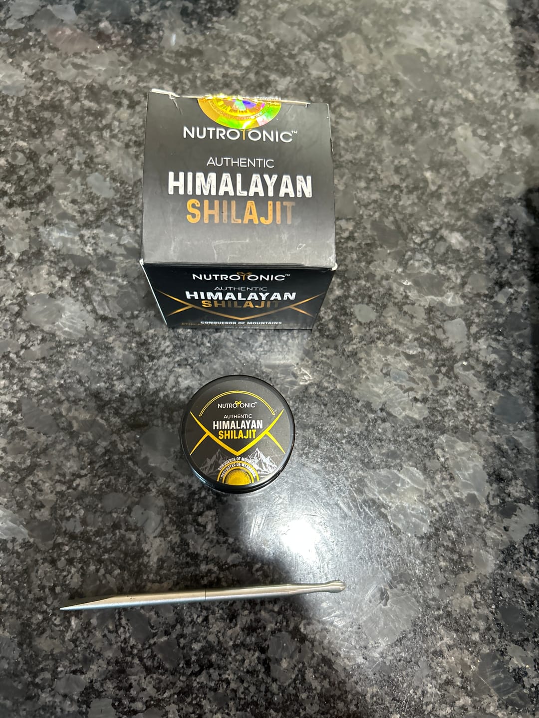 Customer photo review of Authentic Himalayan Shilajit® 60 Days Sun Dried Organic Resin