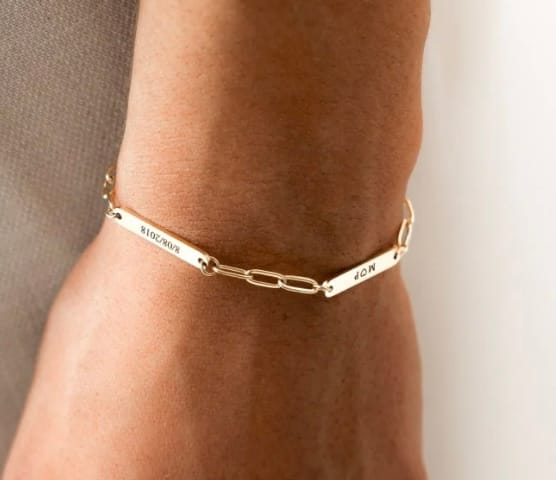 Customer photo review of Pulsera Uniones ~ Personalizable